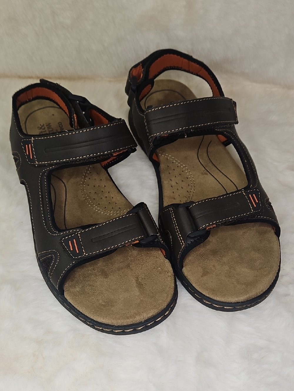 croft & barrow Black and Tan Men's Sport Sandals